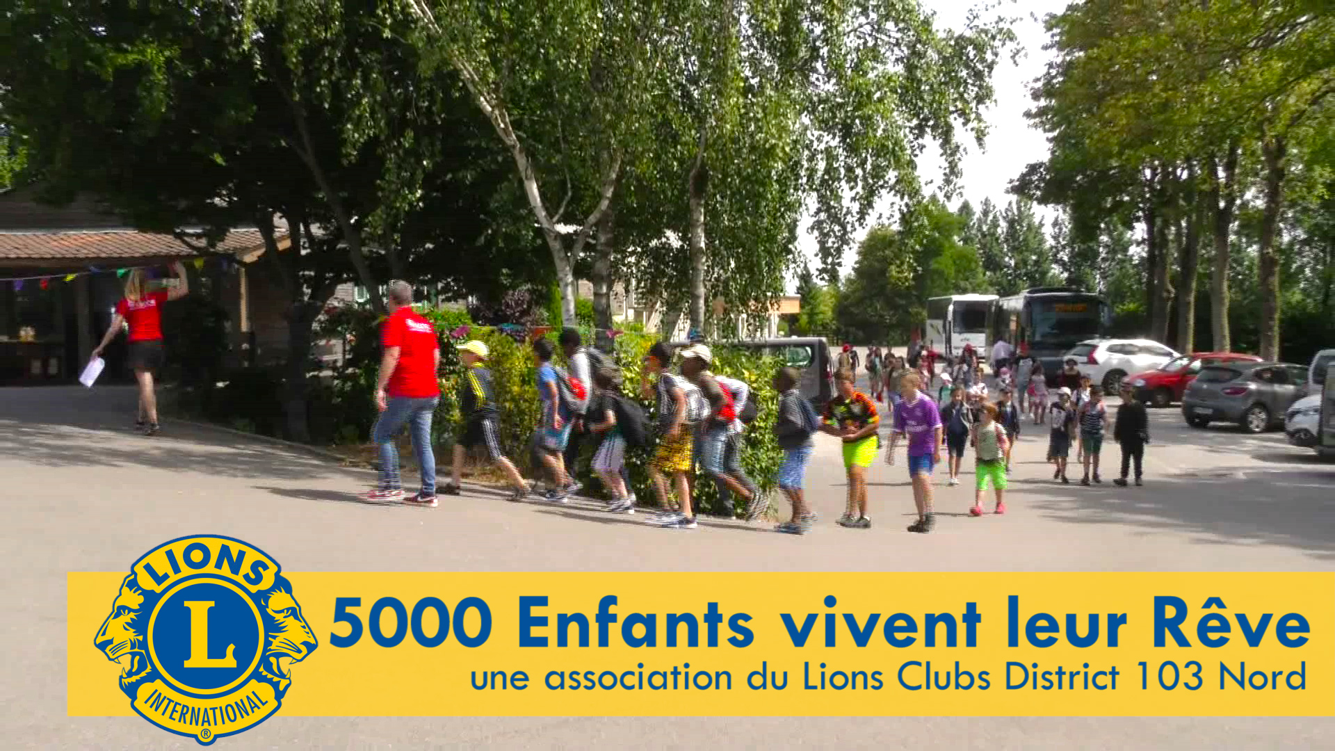 Arrivée des Enfants pour un séjour de vacances à SAMER - 5000 Enfants - Lions Club des Hauts de France